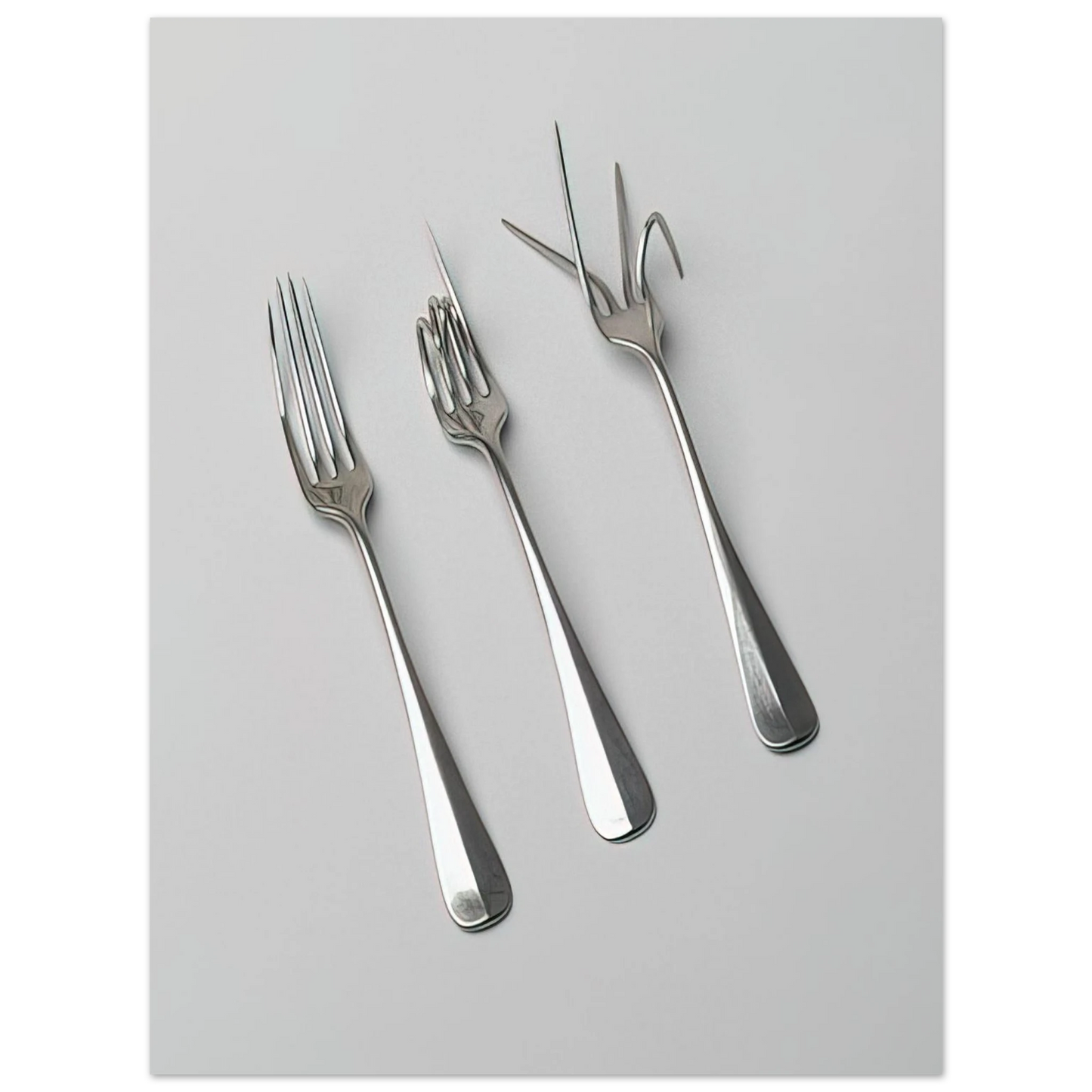 Bruno Munari - Fork Design - 1958 Fine Art Poster - Default Title