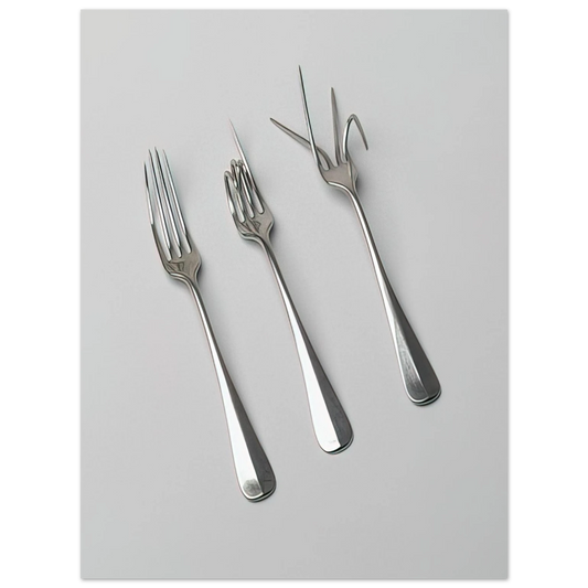 Bruno Munari - Fork Design - 1958 Fine Art Poster - Default Title