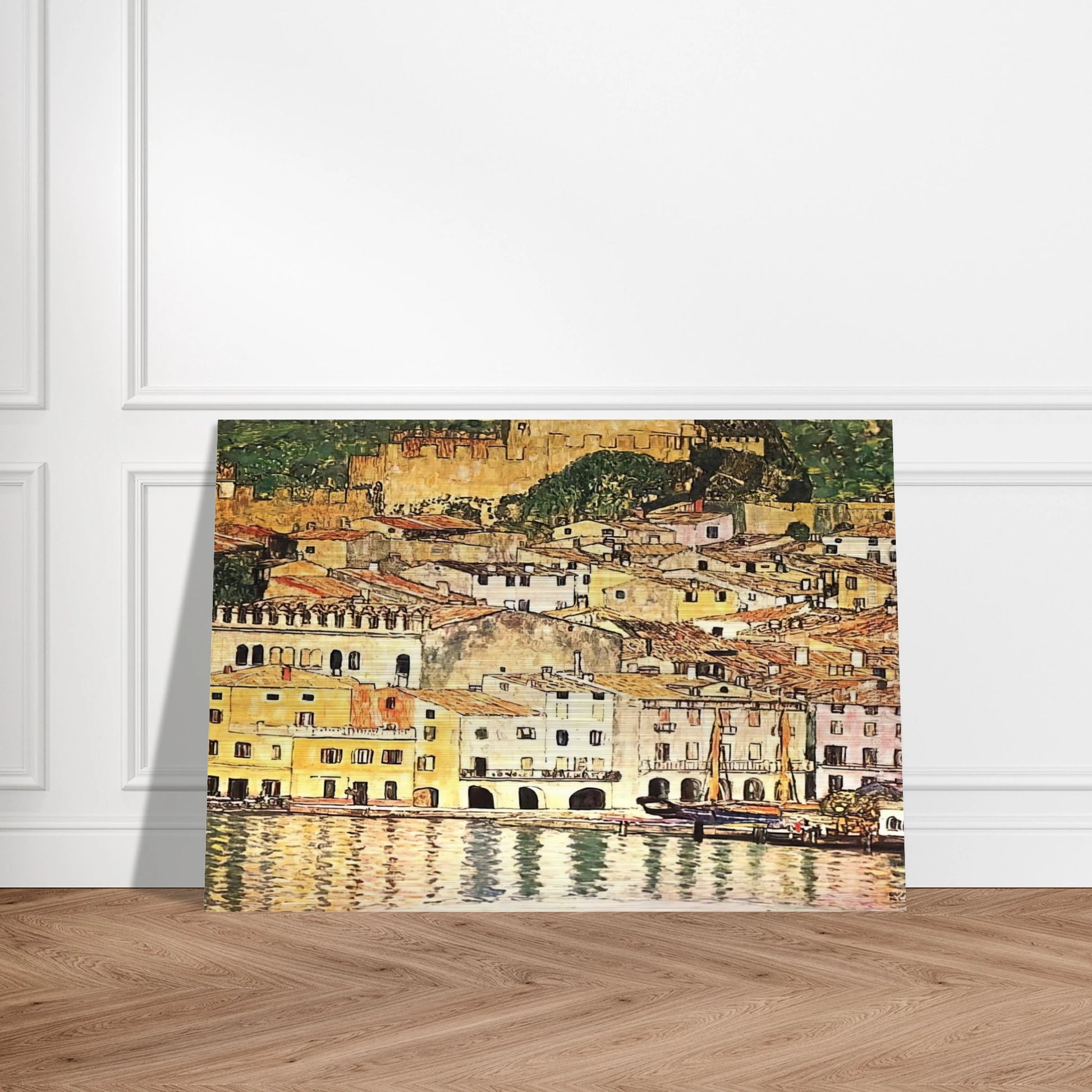 MALCESINE ON LAKE GARDA - Gustav Klimt Brushed Aluminum Print - 70x100 cm / 28x40 inches | Gustav Klimt Aluminum Print | Gustav Klimt Prints