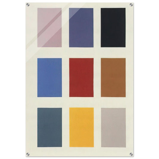 COLOR CHART NO 139 1 1966 - Gerhard Richter Acrylic Print - 70x100 cm / 28x40″ inches