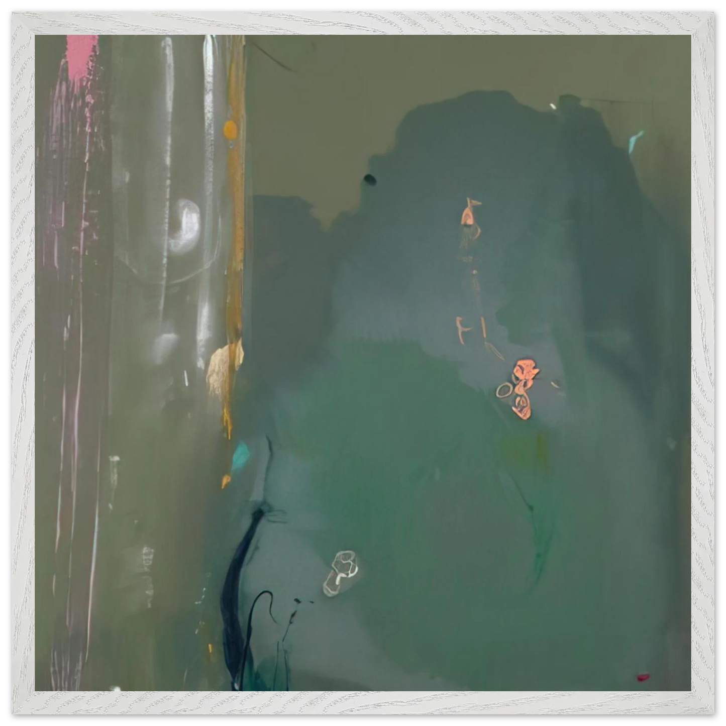 Helen Frankenthaler - CÃ´te d Argent - 1980 Wall art - 40x50 cm / 16x20 inches - Premium Wooden Framed Poster With Fine Art Paper - Wood frame