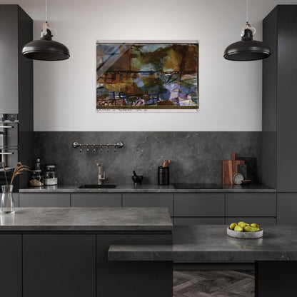 WINDOWS AND PALM TREES 1914 - Paul Klee Acrylic Print - 70x100 cm / 28x40″ inches | Paul Klee Wall Art | Paul Klee Prints