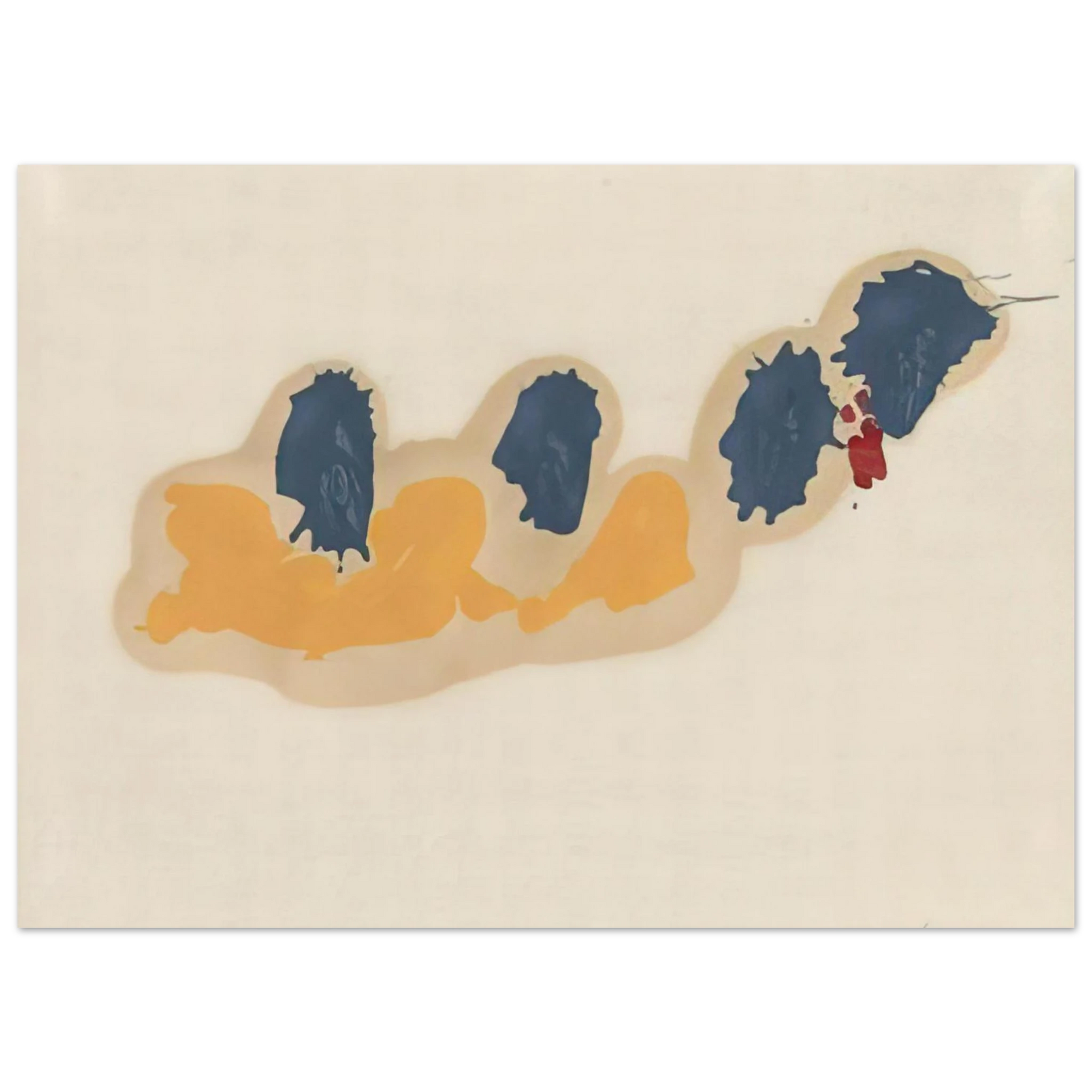 Helen Frankenthaler - April IV - 1960 Wall art - 30x40 cm / 12x16 inches - Fine Art Poster - -