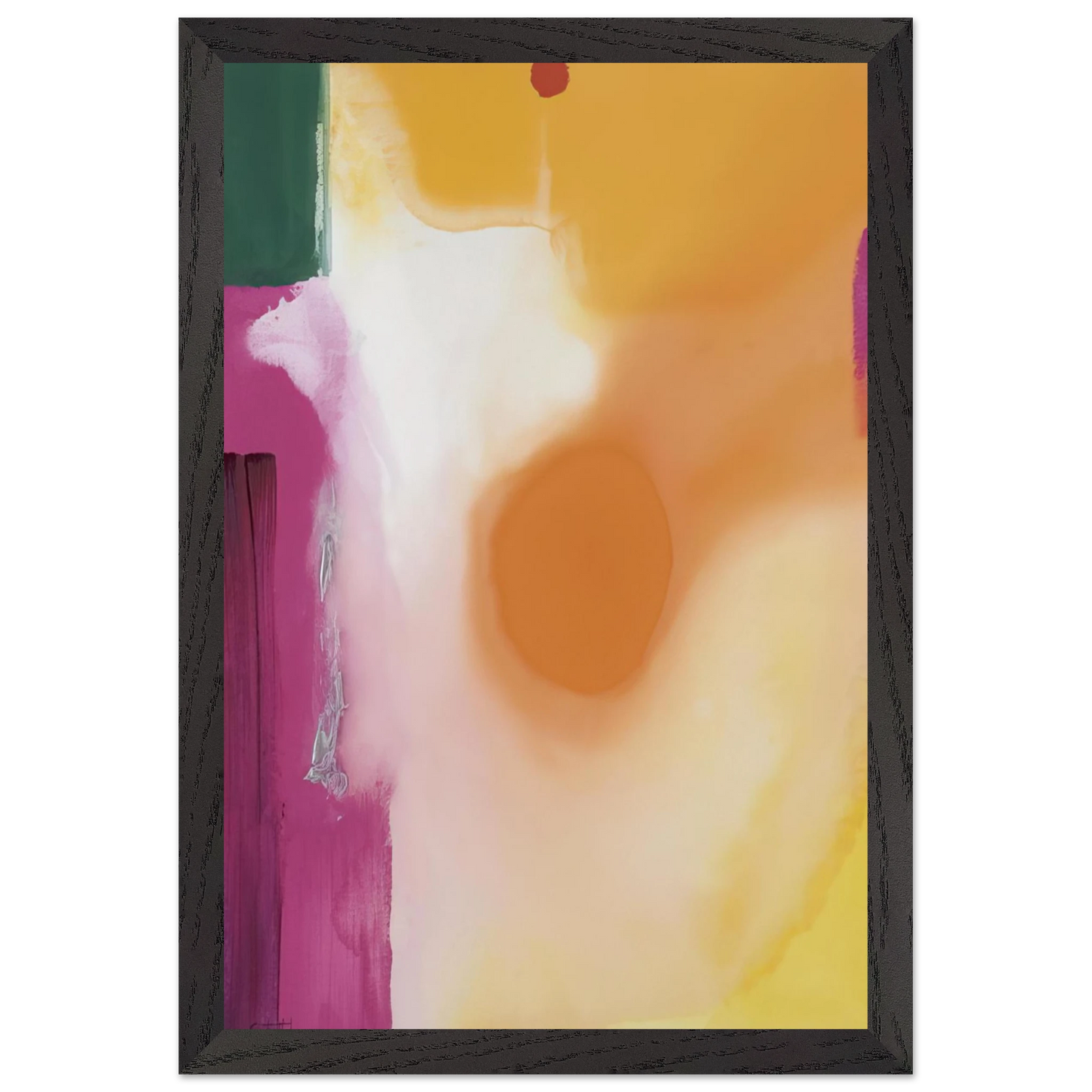 Helen Frankenthaler - Bullseye - 1989 Wall art - 50x70 cm / 20x28 inches - Premium Wooden Framed Poster With Fine Art Paper - Wood frame