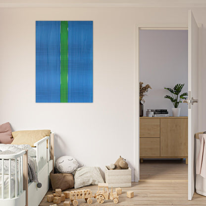 Composition bleue et verte - 1988 - Gunther Forg Brushed Aluminum Print - 70x100 cm / 28x40 inches | Gunther Forg Aluminum Print | Gunther Forg Prints