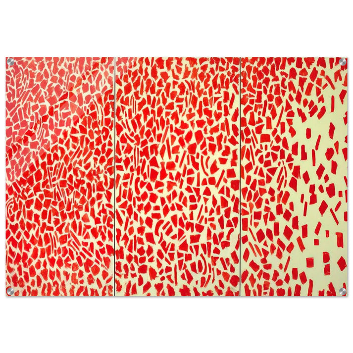 RED AZALEAS SINGING AND DANCING ROCK AND ROLL MUSIC 1976 - Alma Woodsey Thomas Acrylic Print - 70x100 cm / 28x40″ inches