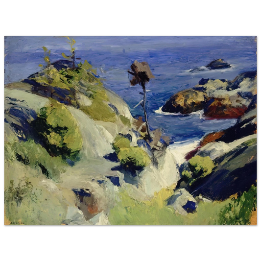 Edward Hopper - Monhegan Landscape Fine Art Poster - 13x18 cm / 5x7 inches