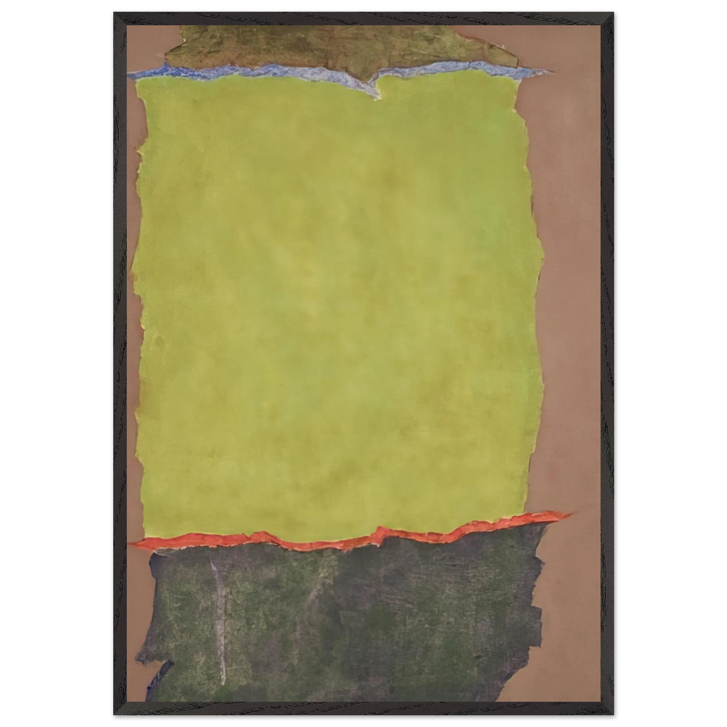 Infinity Field 2 Lefkada Series - 1978 - Theodoros Stamos Framed Art Print – Black Wooden Frame - Default Title - -Framed Art Print