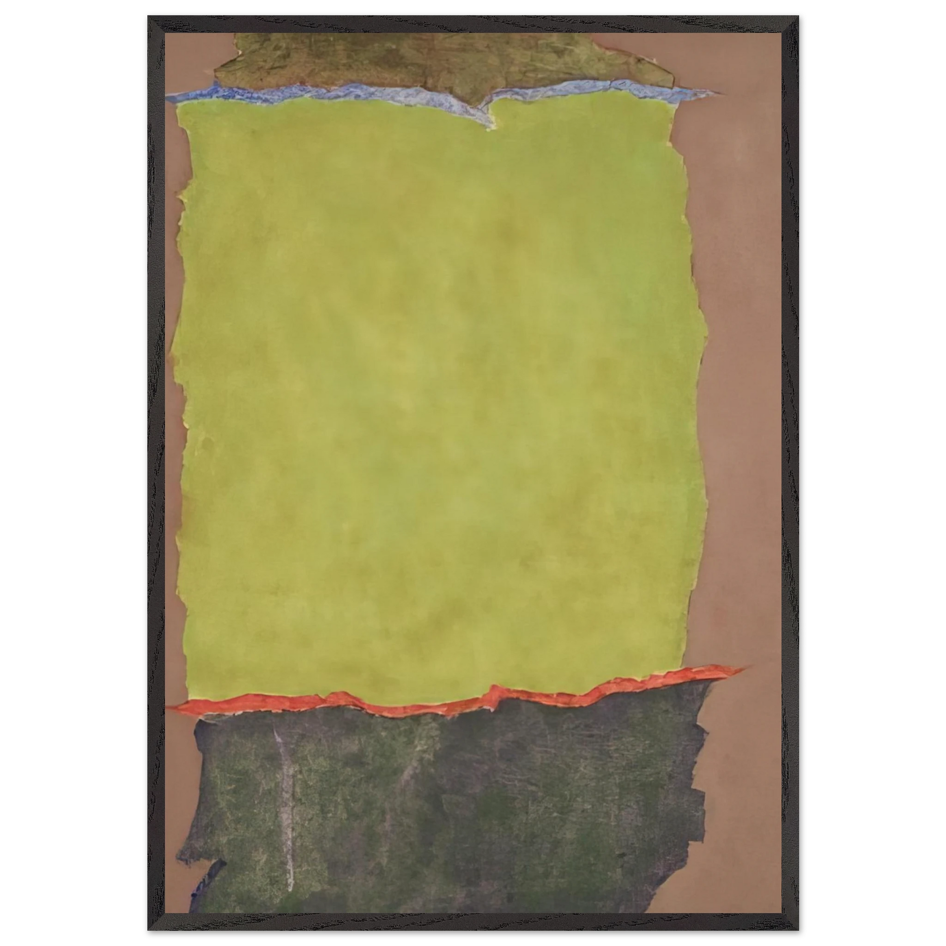 Infinity Field 2 Lefkada Series - 1978 - Theodoros Stamos Framed Art Print – Black Wooden Frame - Default Title - -Framed Art Print