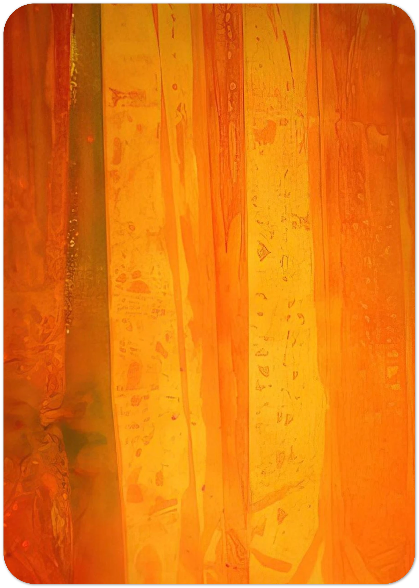 Pink Flutter By Sam Gilliam Pack of 10 Post Cards | Sam Gilliam Post Cards | A6 (10.5 x 14.8 cm) - 4.1 x 5.8 inches