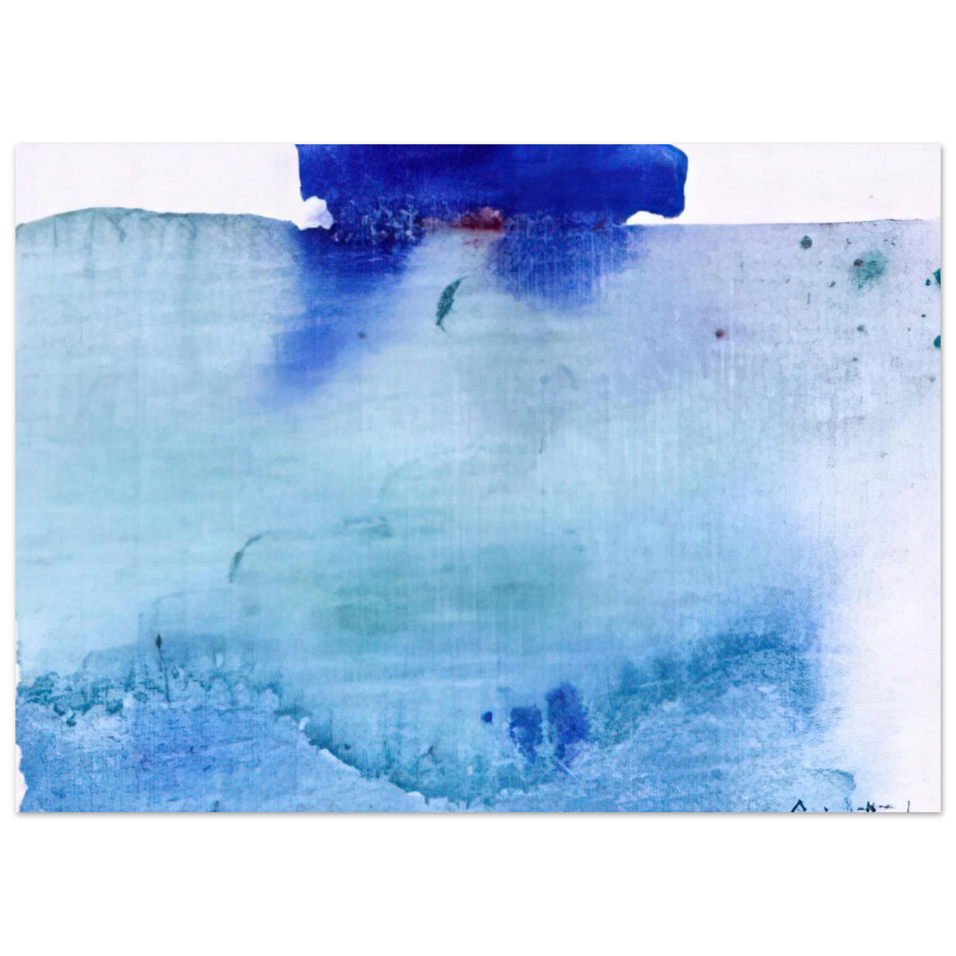 Helen Frankenthaler - Untitled - 1982 Wall art - 70x100 cm / 28x40 inches - Premium Wooden Framed Poster With Fine Art Paper - Wood frame