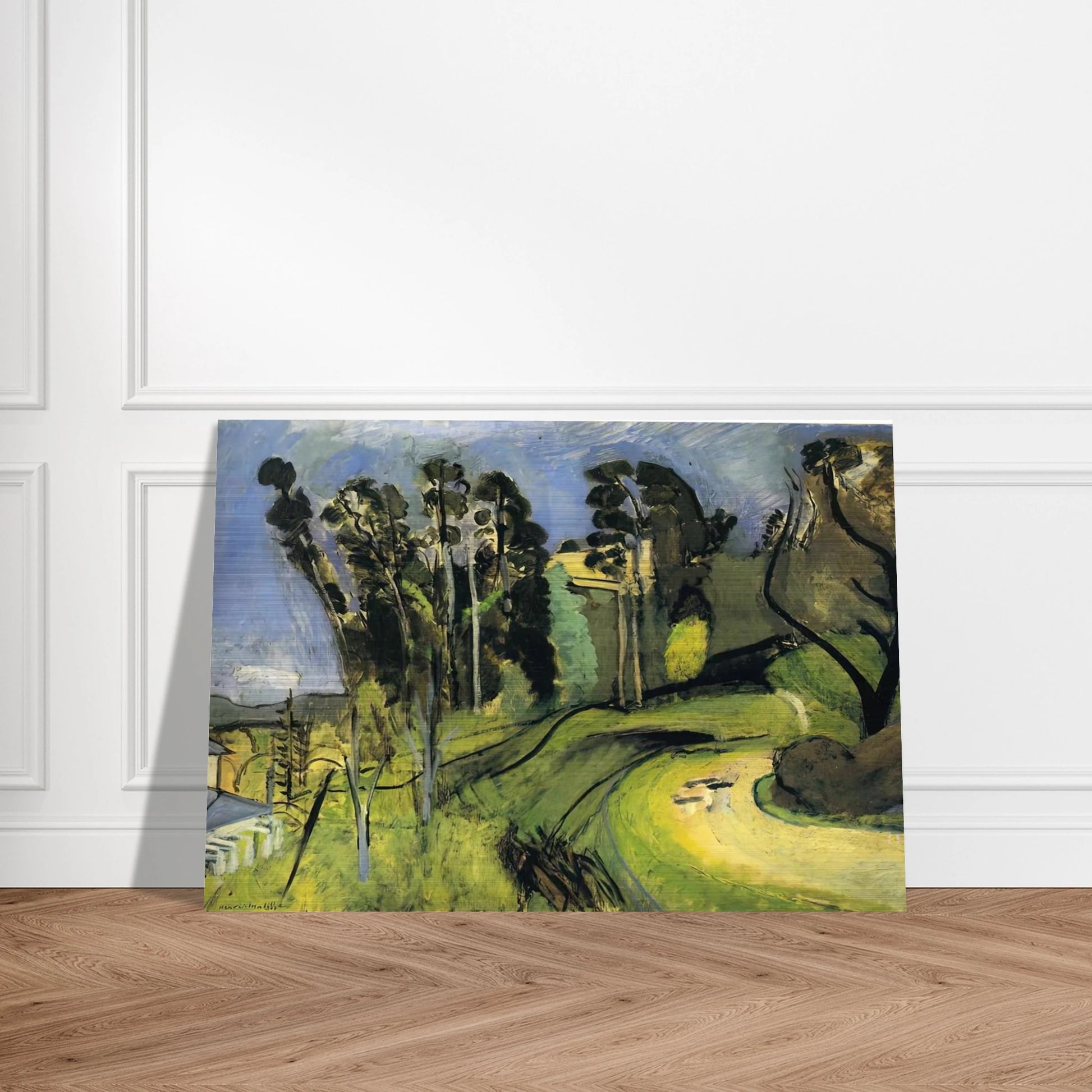 MONTALBAN LANDSCAPE 1918 - Henri Matisse Brushed Aluminum Print - 70x100 cm / 28x40 inches | Henri Matisse Aluminum Print | Henri Matisse Prints