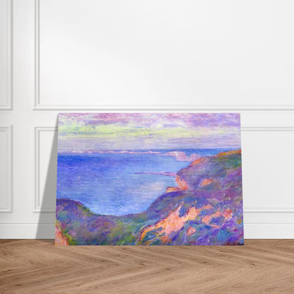 Cliff near Dieppe 2 - claude monet Brushed Aluminum Print - 70x100 cm / 28x40 inches | claude monet Aluminum Print | claude monet Prints