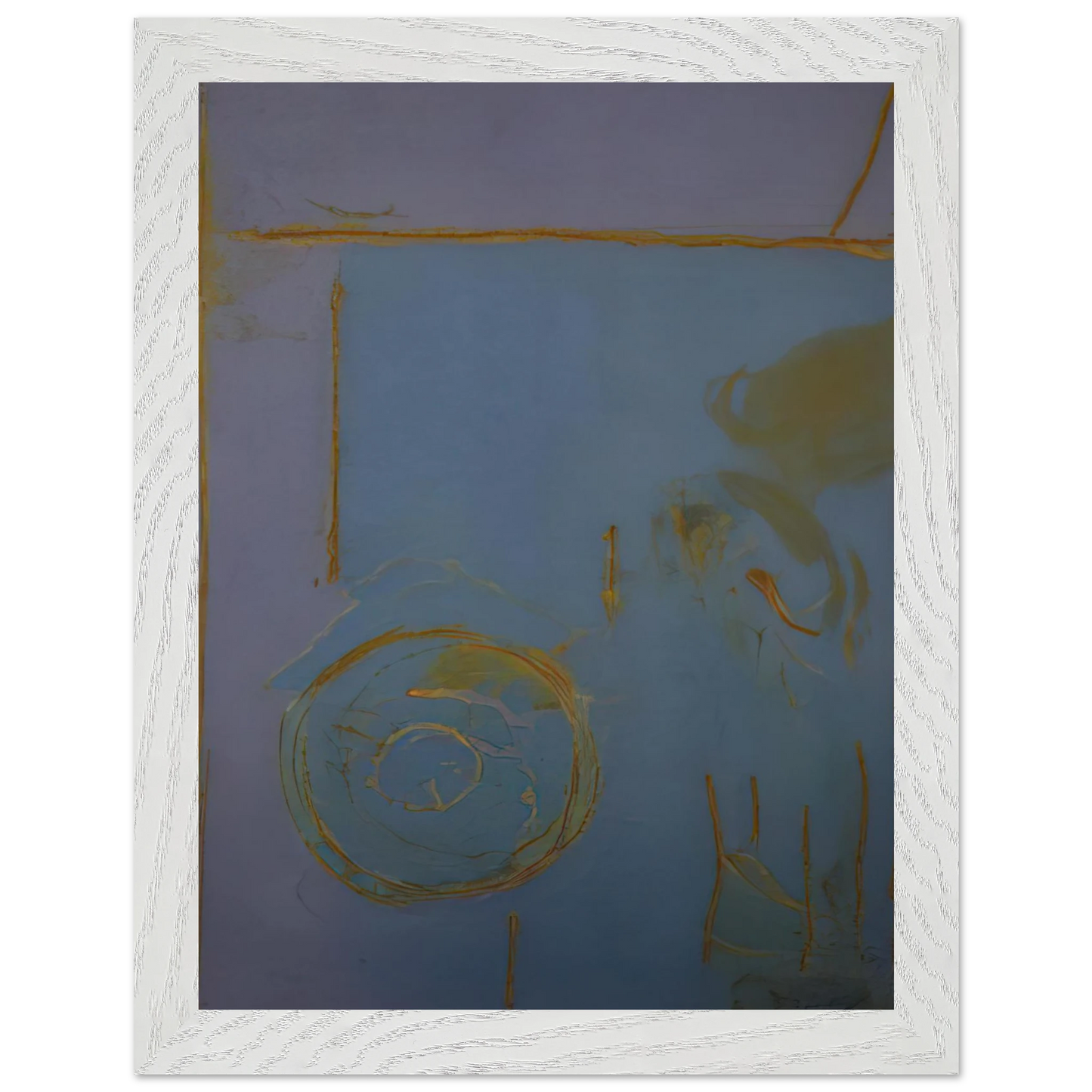 Helen Frankenthaler - Guadalupe - 1989 Wall art - 21x29.7 cm / 8x12" - Premium Wooden Framed Poster With Fine Art Paper - White frame