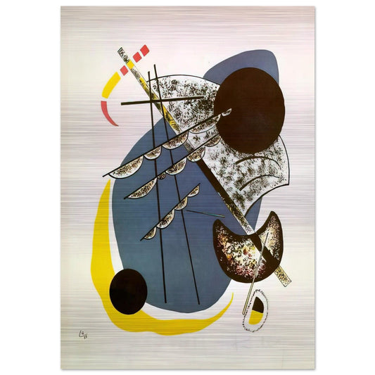 SMALL WORLDS II 1922 - Wassily Kandinsky Brushed Aluminum Print - 70x100 cm / 28x40 inches | Wassily Kandinsky Aluminum Print | Wassily Kandinsky Prints