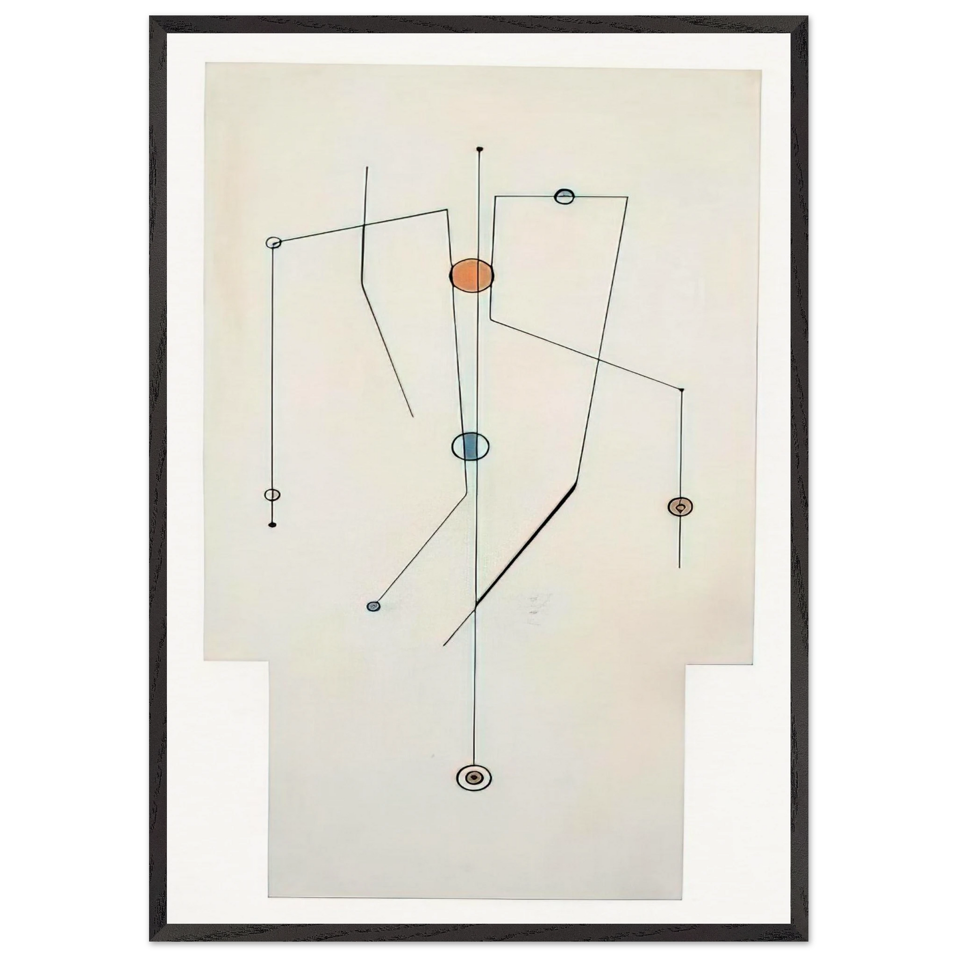 Ilke - 1951 - Carmelo Arden Quin Framed Art Print – Black Wooden Frame - Default Title - -Framed Art Print