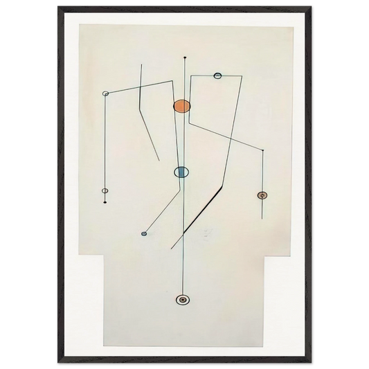 Ilke - 1951 - Carmelo Arden Quin Framed Art Print – Black Wooden Frame - Default Title - -Framed Art Print