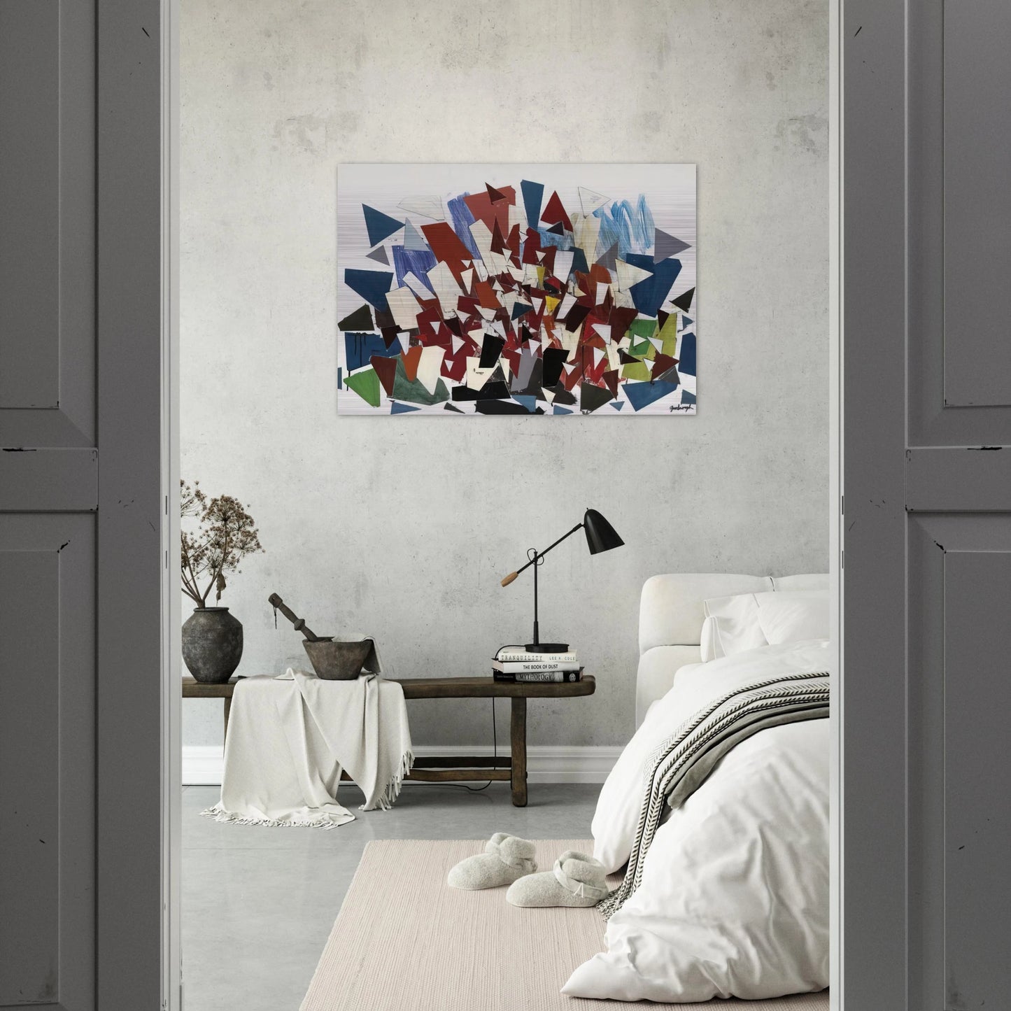 7--7--N - 1992 - Robert Goodnough Brushed Aluminum Print - 70x100 cm / 28x40 inches | Robert Goodnough Aluminum Print | Robert Goodnough Prints