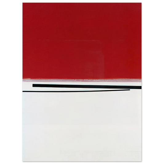 Victor Pasmore - SQUARE MOTIF IN WHITE AND INDIAN RED 1960 Fine Art Poster - Default Title