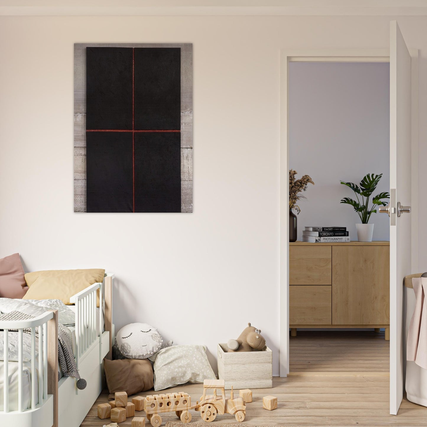 Untitled First Relief - 1961 - Donald Judd Brushed Aluminum Print - 70x100 cm / 28x40 inches | Donald Judd Aluminum Print | Donald Judd Prints