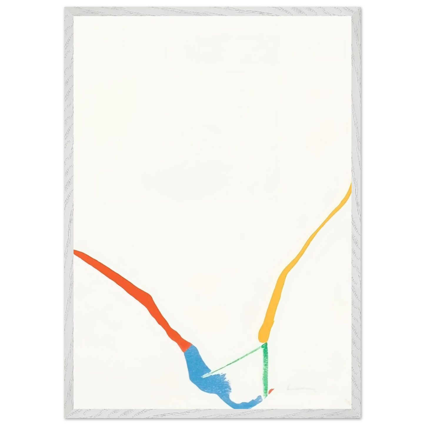 Helen Frankenthaler - What Red Lines Can Do - 1970 Wall art - 50x70 cm / 20x28 inches - Fine Art Poster - -
