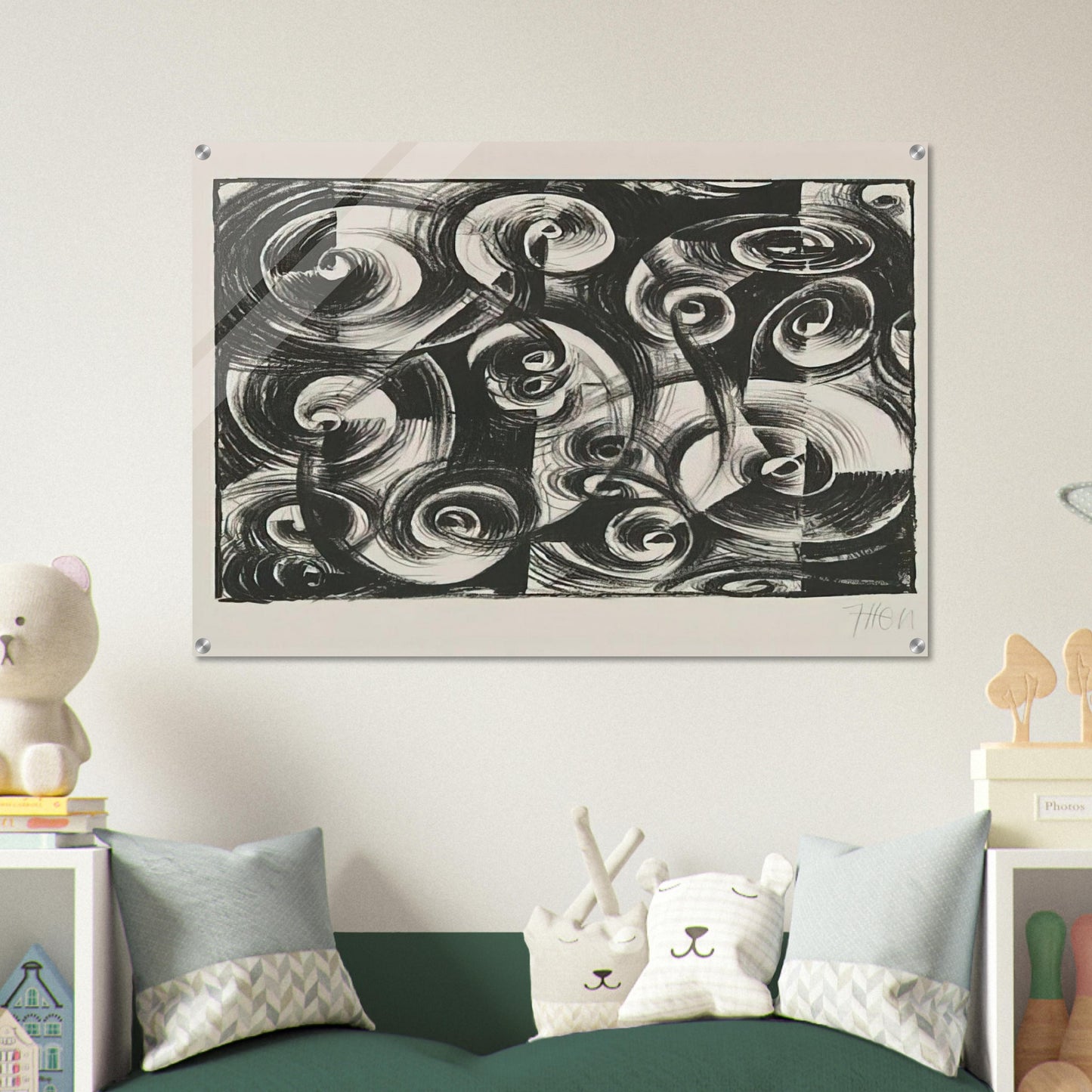 Linienrhythmus - 1919 - Johannes Itten Acrylic Print - 70x100 cm / 28x40″ inches | Johannes Itten Wall Art | Johannes Itten Prints