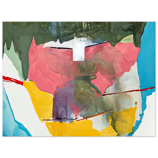 Helen Frankenthaler - Off White Square, 1973- Wall Art - 21x29.7 cm / 8x12" - Fine Art Poster - -