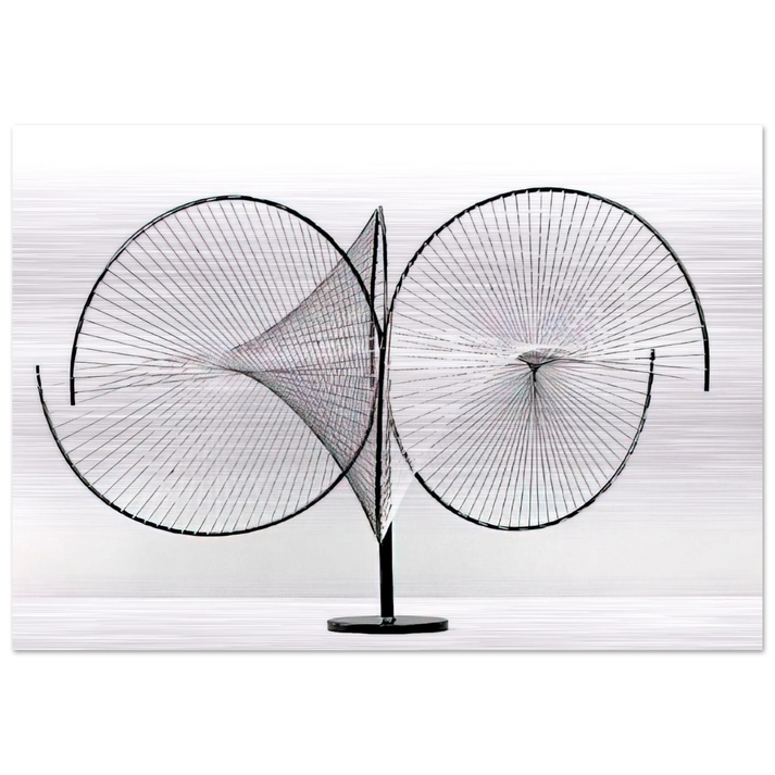 Hyperbolic surfaces - 1959 - Tomas Maldonado Brushed Aluminum Print - 70x100 cm / 28x40 inches | Tomas Maldonado Aluminum Print | Tomas Maldonado Prints