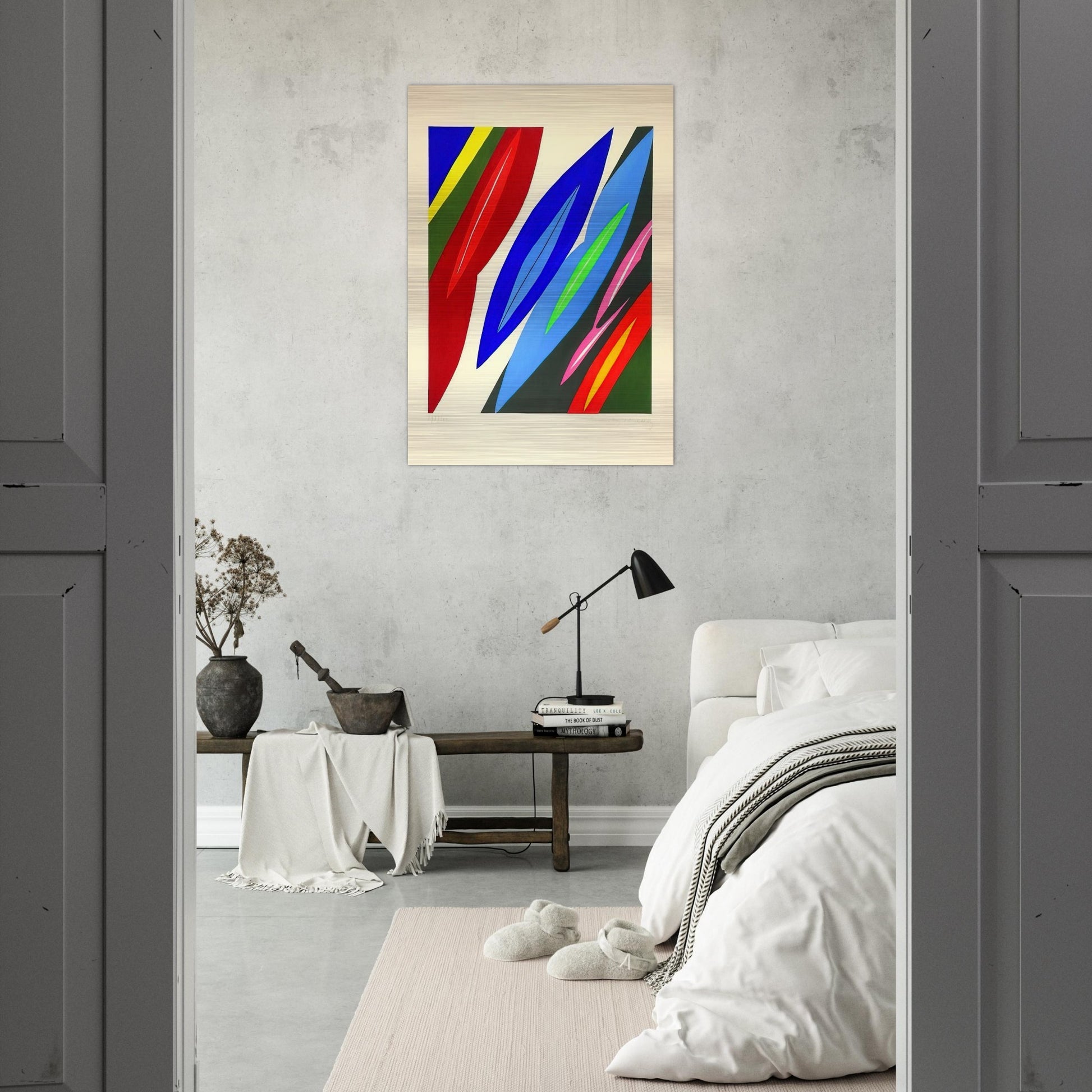 Farblitho 1968 - 2 NOR - 1968 - Ernst Wilhelm Nay Brushed Aluminum Print - 70x100 cm / 28x40 inches | Ernst Wilhelm Nay Aluminum Print | Ernst Wilhelm Nay Prints