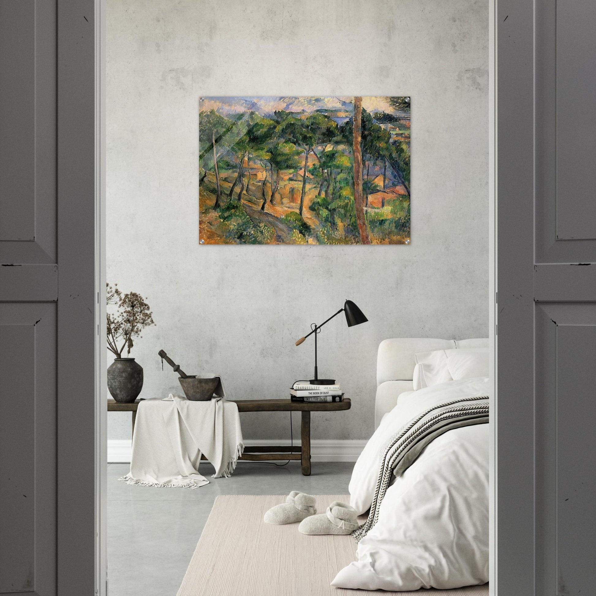 L'Estaque View Through The Pines - Paul Cézanne Acrylic Print - 70x100 cm / 28x40″ inches