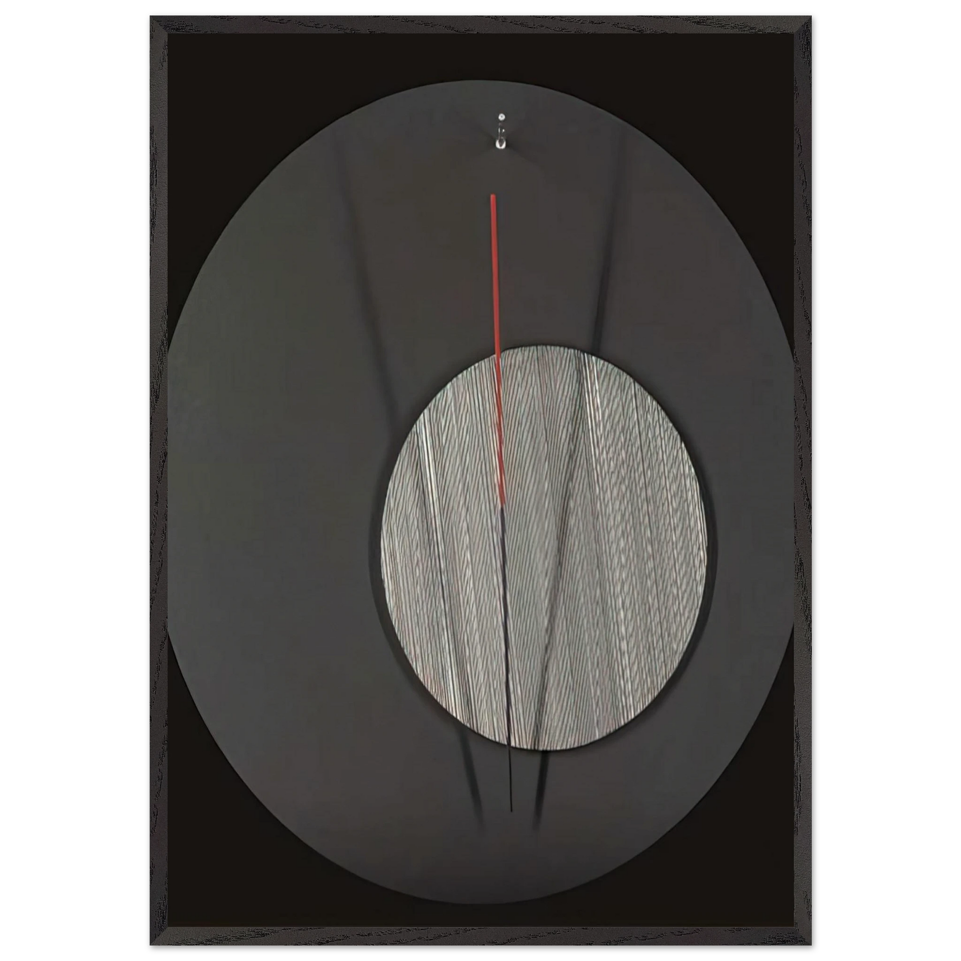 L OEIL DE BOEUF - Jesus Rafael Soto Framed Art Print – Black Wooden Frame - Default Title - -Framed Art Print