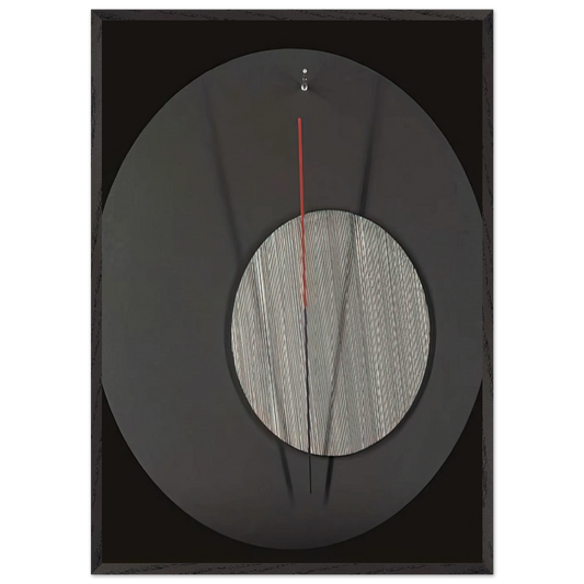 L OEIL DE BOEUF - Jesus Rafael Soto Framed Art Print – Black Wooden Frame - Default Title - -Framed Art Print