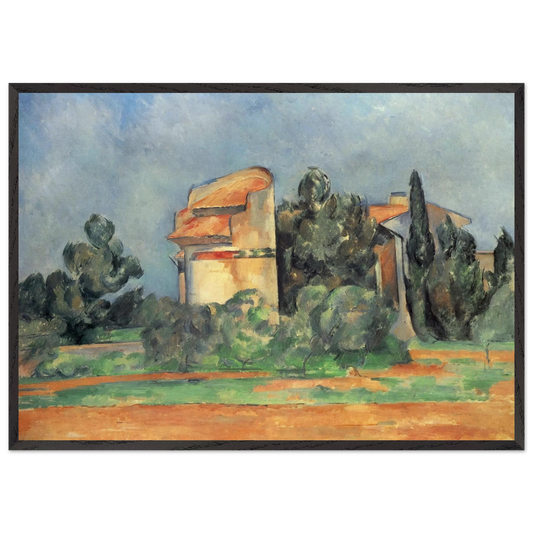 The Pigeon Tower At Bellevue - Paul Cezanne Framed Art Print – Black Wooden Frame - Default Title - -Framed Art Print