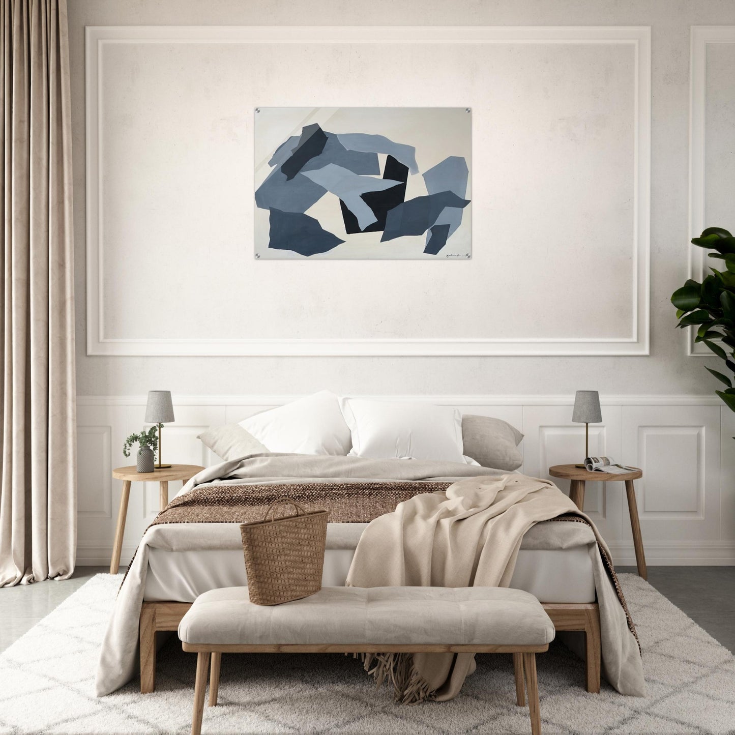 Grey Forms - 1965 - Robert Goodnough Acrylic Print - 70x100 cm / 28x40″ inches | Robert Goodnough Wall Art | Robert Goodnough Prints
