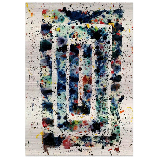 Untitled  SF75-102  - Sam Francis Brushed Aluminum Print - 70x100 cm / 28x40 inches | Sam Francis Aluminum Print | Sam Francis Prints