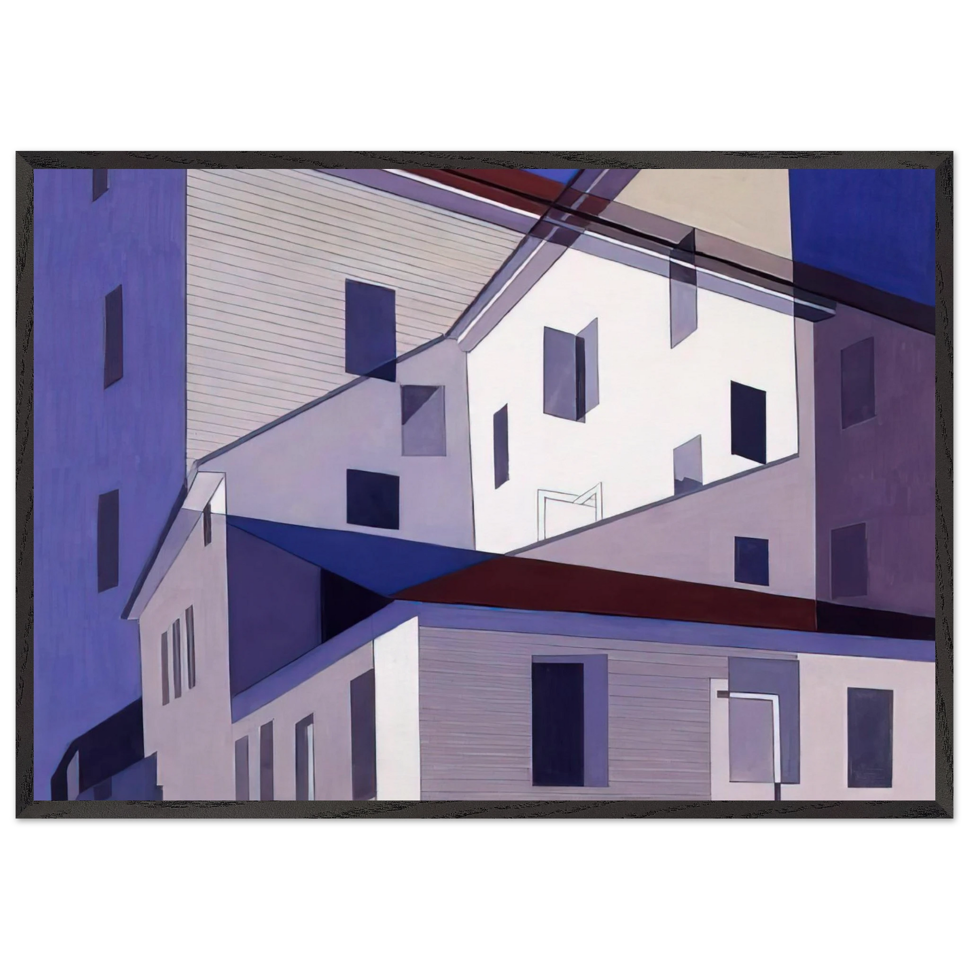 On A Shaker Theme 2 - Precisionism - Charles Sheeler Framed Art Print – Black Wooden Frame - Default Title - -Framed Art Print