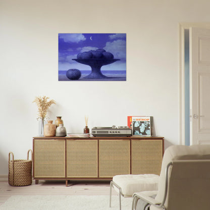 THE GREAT TABLE - Rene Magritte Brushed Aluminum Print - 70x100 cm / 28x40 inches | Rene Magritte Aluminum Print | Rene Magritte Prints