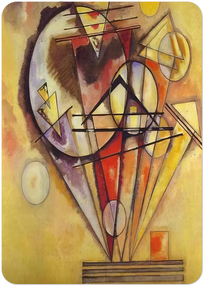 ON THE POINTS 1928 By Wassily Kandinsky Pack of 10 Post Cards | Wassily Kandinsky Post Cards | A6 (10.5 x 14.8 cm) - 4.1 x 5.8 inches