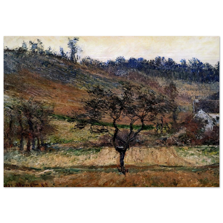 The Valley Of Falaise - claude monet Brushed Aluminum Print - 70x100 cm / 28x40 inches | claude monet Aluminum Print | claude monet Prints