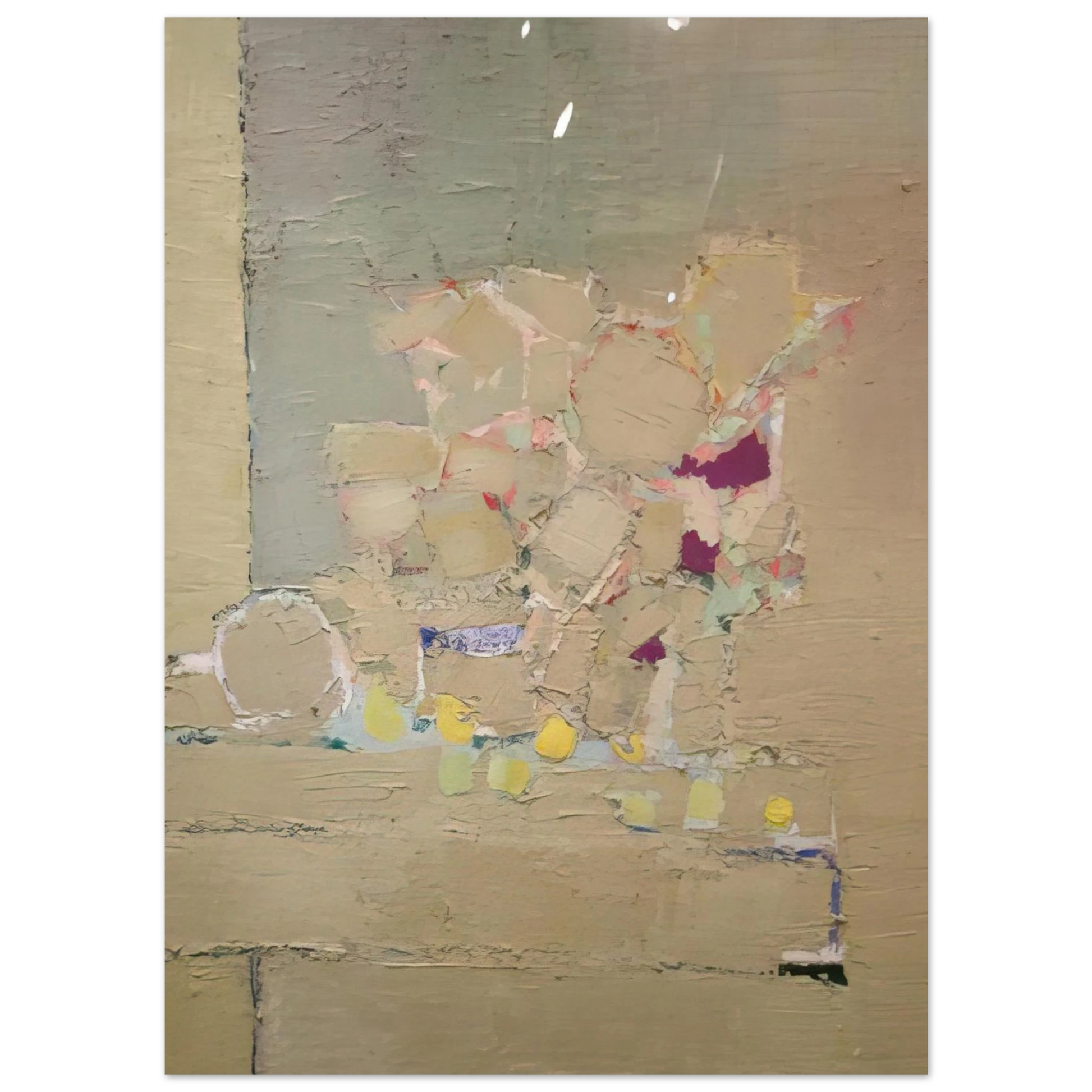 Nicolas de Stael - Flowers - 1953 Fine Art Poster - 75x100 cm / 30x40 inches