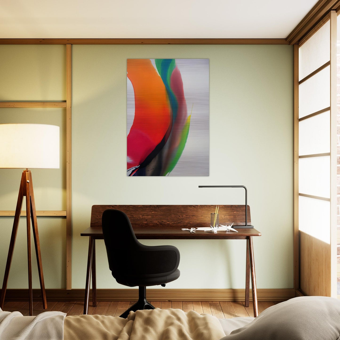 Phenomena Montezuma's Band - 1972 - Paul Jenkins Brushed Aluminum Print - 70x100 cm / 28x40 inches | Paul Jenkins Aluminum Print | Paul Jenkins Prints