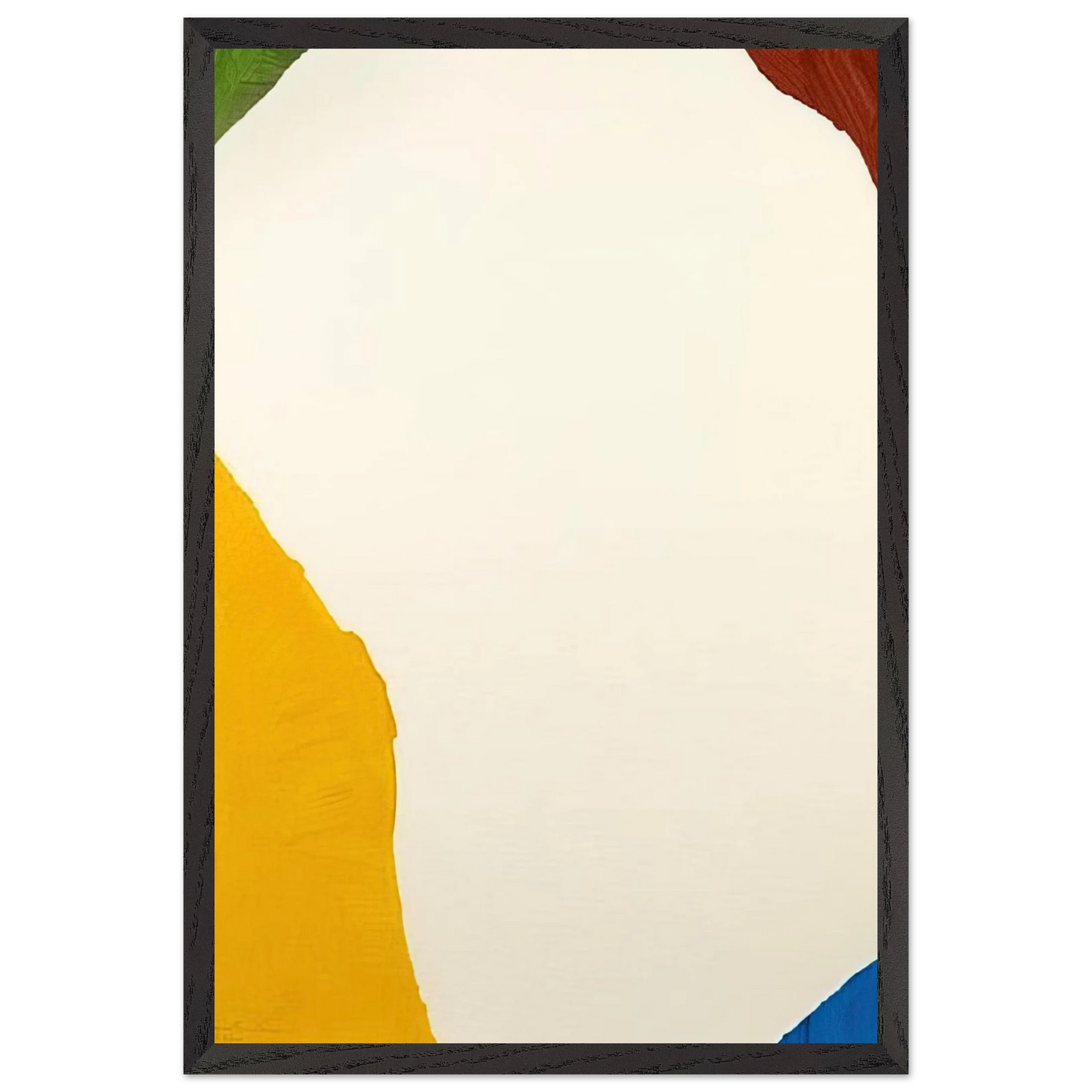 Helen Frankenthaler - Wind Directions - 1970 Wall art - 21x29.7 cm / 8x12" - Premium Wooden Framed Poster With Fine Art Paper - White frame