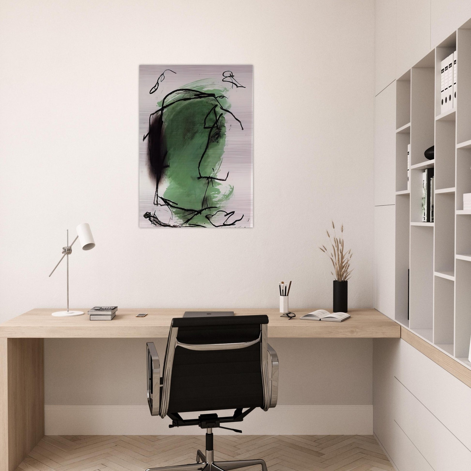 G-1 - 1985 - Emil Schumacher Brushed Aluminum Print - 70x100 cm / 28x40 inches | Emil Schumacher Aluminum Print | Emil Schumacher Prints