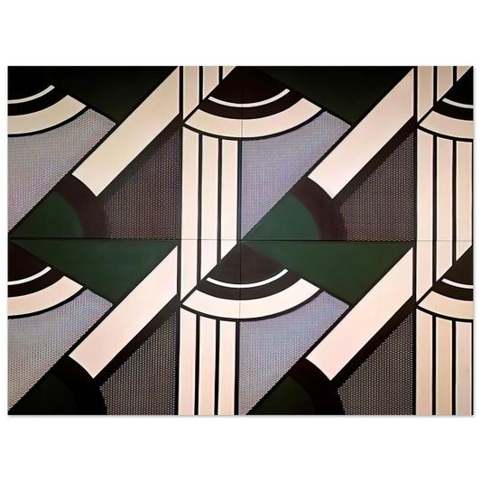 Roy Lichtenstein - MODULAR PAINTING WITH FOUR PANELS 6 1970 Fine Art Poster - Default Title