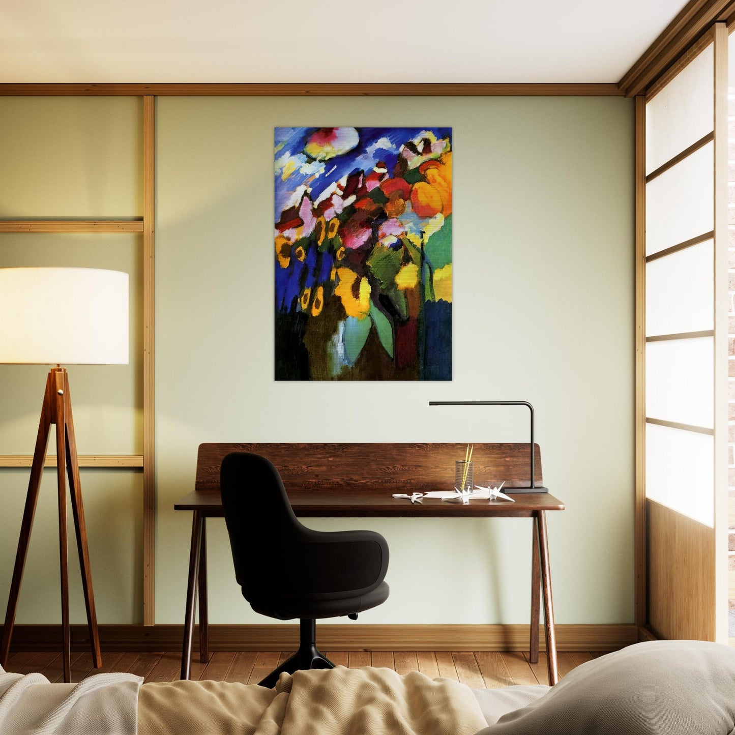 MURNAU GARDEN 1909 - Wassily Kandinsky Brushed Aluminum Print - 70x100 cm / 28x40 inches | Wassily Kandinsky Aluminum Print | Wassily Kandinsky Prints