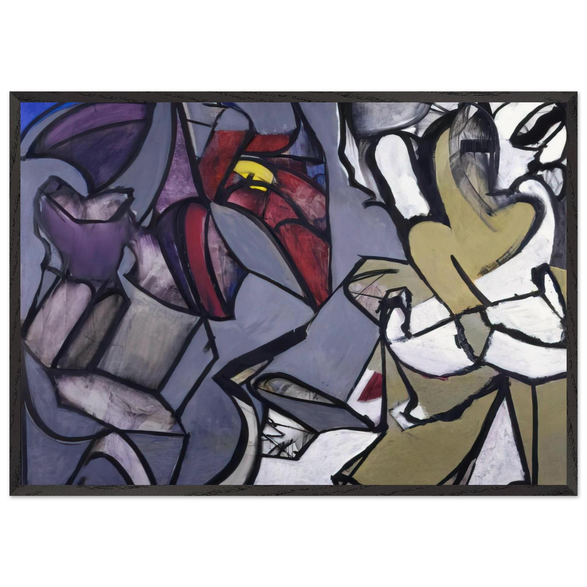 FRANK OHARA 1926 1966 1964 - Grace Hartigan Framed Art Print – Black Wooden Frame - Default Title - -Framed Art Print