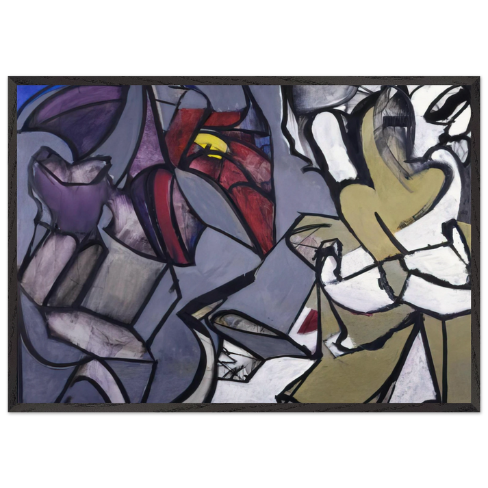 FRANK OHARA 1926 1966 1964 - Grace Hartigan 70x100 cm / 28x40 inches Framed Art Print – Black Wooden Frame