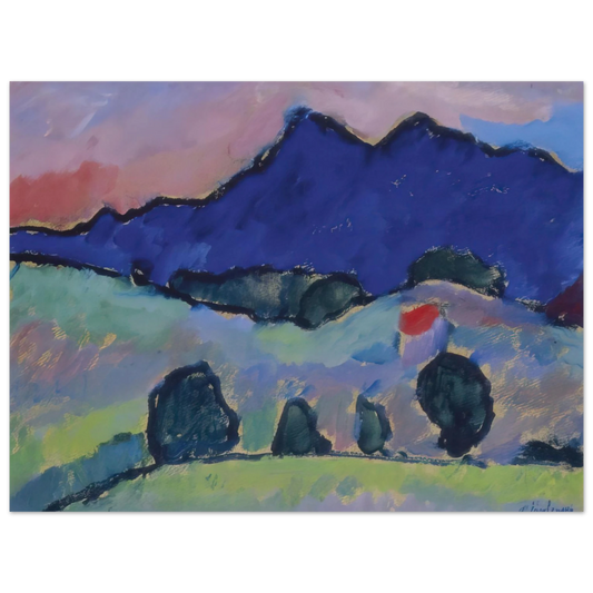 Alexej von Jawlensky - BLAUER BERG 1910 Fine Art Poster - Default Title