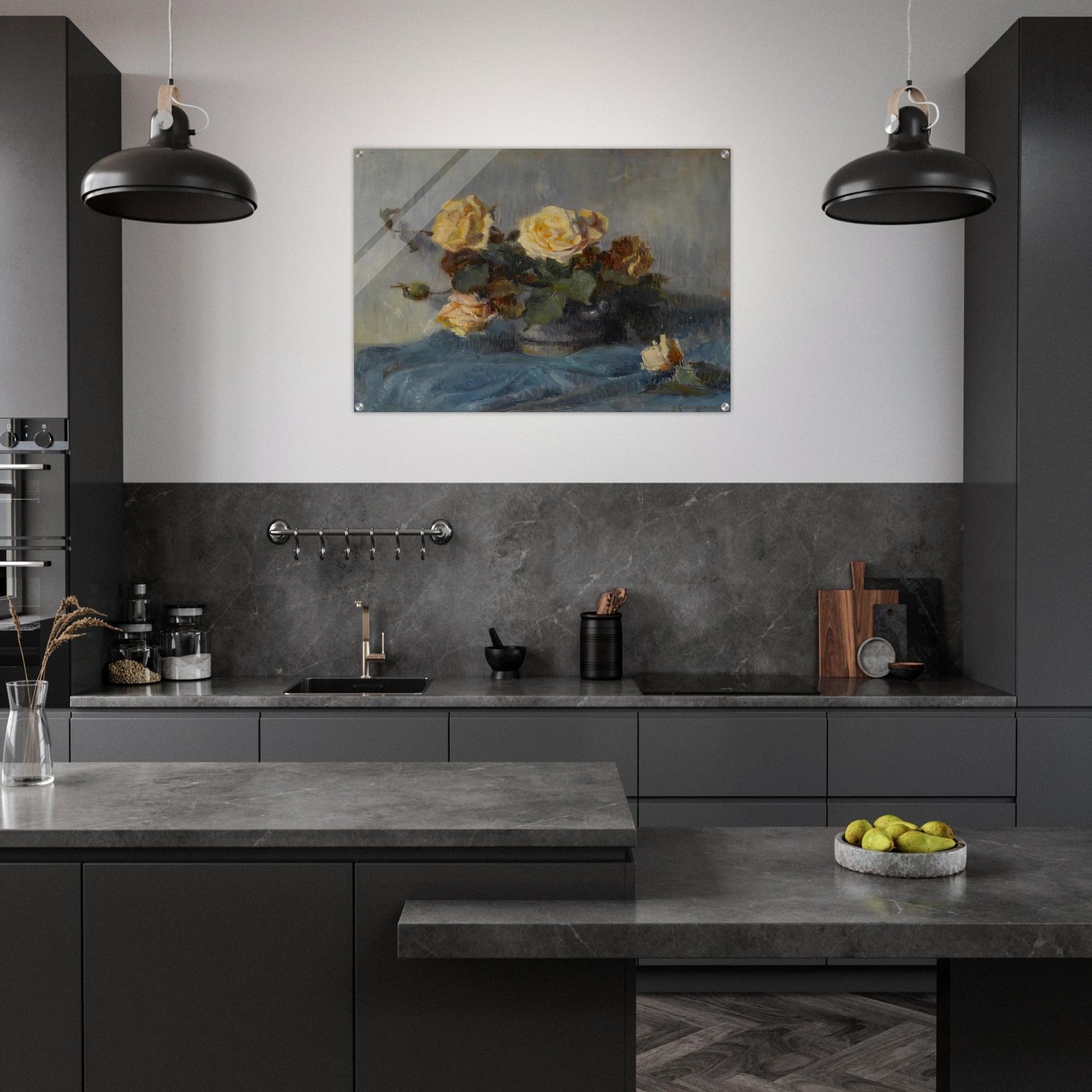 Rose Bouquet - Paul Cézanne Acrylic Print - 70x100 cm / 28x40″ inches