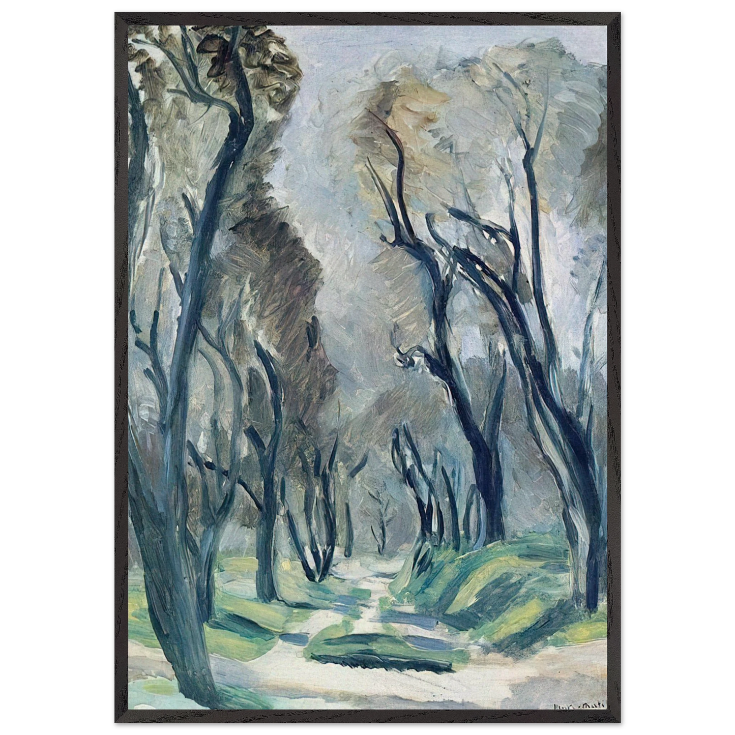 AVENUE OF OLIVE TREES 1952 - Henri Matisse Framed Art Print – Black Wooden Frame - Default Title - -Framed Art Print